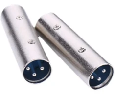 Stiprintuvas 2 vnt. Xlr Male į Male adapteris garso mikrofonui