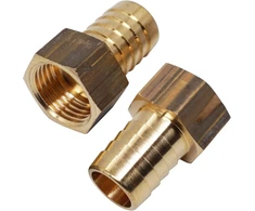 2 vnt. žalvarinis movos jungtis, 1/2" x 18 mm, žarnos jungtis