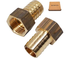 2 vnt. žalvarinis movos jungtis, 1/2" x 18 mm, žarnos jungtis