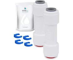 2 x 1/4" atbuliniai vožtuvai vandens filtrams ir šaldytuvams