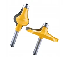 Maršrutizatorius 2 x Routerio bitai turėklams su karbido antgaliais 8 mm kotas Tenon Cutter Freza medienos apdirbimui