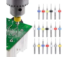 20 dalių rankinio gręžimo rinkinys Micro Drill Atz Alloy Circuit Board Mini Fixed Shank nuo 0,1 mm iki 1 mm, skirtas slėgio plokštės akmens juvelyrinių dirbinių Cnc graviravimui