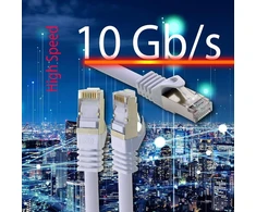 2,0 m - balta - 5 vnt. Cat.7 tinklo kabelis Lan Ethernet patch kabelis S-ftp Lszh Pimf 10gb s Rj45 kištukas Cat6a