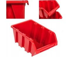 20 x Botle dėžutė sandėliavimo dirbtuvė garažas 160x230x120 mm raudona