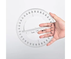 20cm Apvalus kampainis 360 laipsnių plastikinis matavimo įrankis