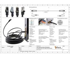 2.0m - pilka - Cat.7 - tinklo kabelis Patchcable Lancable Ethernet - 10gbase-t - 10000 Mbps Cat7 Sftp dvigubai ekranuotas Pimf 600mhz