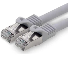 2.0m - pilka - Cat.7 - tinklo kabelis Patchcable Lancable Ethernet - 10gbase-t - 10000 Mbps Cat7 Sftp dvigubai ekranuotas Pimf 600mhz