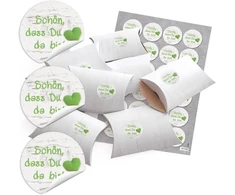 24 dėžutės svečiams "džiaugiamės, kad atėjai" vestuvėms, krikštynoms