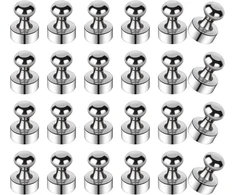 24 magnetų rinkinys, stiprūs, 12 x 16 mm, magnetinei lentai, ypač stiprūs neodimio, skirti baltajai lentai, maži, šaldytuvui, mini, skirti skelbimų lentai, biurui, mokyklai, namams