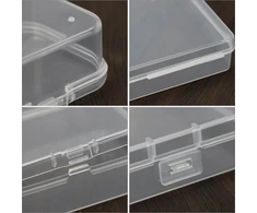 24 plastikinės dėžutės su dangteliu smulkiems daiktams