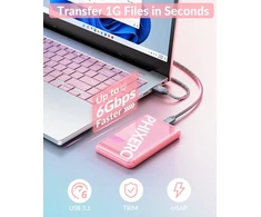 Kietasis diskas 2.5 colių standžiojo disko dėklas, Phixero 6 gbps usb c 3.1 gen 1 įrankių nereikalaujantis išorinis ssd dėklas, skirtas 2.5 colio sata ssd ir hdd, kurių aukštis 9.5 mm / 7 mm, palaikomas uasp, sata dėklas su usb c 3.1 laidu
