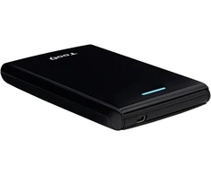 2.5" kietojo disko dėklas, pritaikomas 9.5 mm ir 12.5 mm, palaiko sata ir usb 3.0 jungtis greitam duomenų perdavimui, juodos spalvos, idealiai tinka atminties išplėtimui ir m