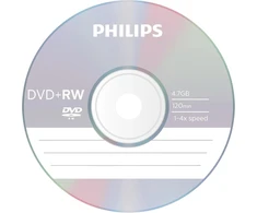 Vinilinė plokštelė 25 vienetų philips 4x dvd+rw diskai