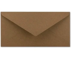 25 vokai din long kraft popierius rudos spalvos 22 x 11 cm 120 g/m² drėgnas lipnus pašto vokas be langelio idealiai tinka kalėdiniams atvirukams kvietimams iš jūsų glüxx-agent