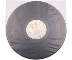 25 x 12" lp clear anti static vinilo vidinės įmautės, plastikinės apvalaus dugno įmautės
