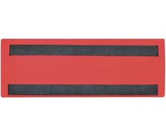 25 x magnetiniai etikečių maišeliai 220 x 80 mm raudoni su 2 magnetinėmis juostelėmis
