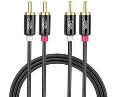 2rca Stereo Garso Kabelis, 3m, Paauksuoti Jungtys