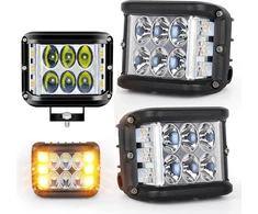 2vnt Galingas darbo žibintas halogeninis panelis 12v 24v 60w ledbar 12led cube Ip67