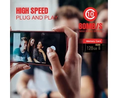 2x 128gb Micro Sd kortelės su adapteriu, C10/u3/uhs-i/a1