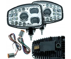 2x Led kelio žibintas 6000k Combo 30° / 60° homologacija