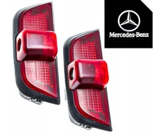 2x Mercedes Benz Led Logo Projektorius Hd+ Premium durų lemputė C Klasė W204