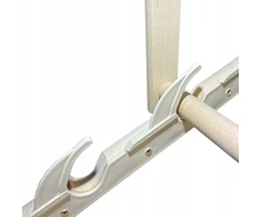 2x sodo paplūdimio gultas medinis Wood Ok rugiagėlė + kavos staliukas
