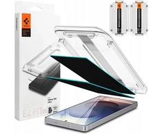 2x Spigen Ez Privacy privatumo stiklas su aplikatoriumi, skirtas Galaxy S25 Ultra