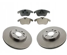 2x Stabdžių diskai + 4x Stabdžių kaladėlės Ford S-max Galaxy 2 Ii Volvo V70 S60 S80