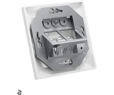Šakotuvas 2x Vcelink Keystone Lizdai Cat7/6a Moduliai, Pilnai Ekranuoti Rj45