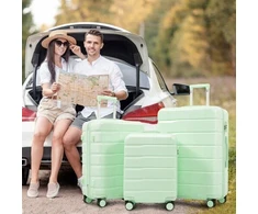 Kelioninis 3 dalių M-l-xl bagažo komplektas 20+24+28 colių Abs+pc 360° ratukai Tsa spyna