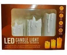 3 Led žvakės – saugi alternatyva tikroms žvakėms