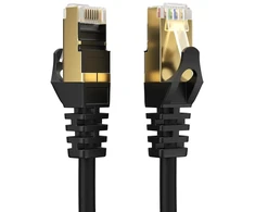 3 m Cat 7 tinklo kabelis Gigabit Ethernet Lan kabelis - 10 Gbit/s - Patch kabelis - lankstus Cat.7 Raw kabelis S Ftp ekranavimas su Rj 45 jungtimi paauksuotas - maršrutizatoriui, modemui, jungikliui, Ps4, Ps5, prieigai