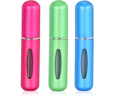 3 vnt. kelioniniai purškiami buteliukai kvepalams 5 ml atomizer mega rinkinys