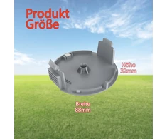3 vnt. ritės dangtelis, suderinamas su bosch universalgrasscut 18/18-26/18-260 žoliapjove, gali pakeisti prototipo ritės dangtelį 1600a01r5j