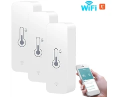 3 vnt. termometras higrometras drėgmės temperatūros jutiklis Wifi Tuya Smart Home