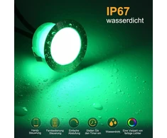 30 vnt. Wifi Led įleidžiami lauko šviestuvai Rgbw, Ip67