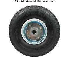 3.00-4 pneumatinės vežimėlio padangos, 260 x 85 mm atsarginės padangos ir ratai su 16 mm ašies skyle rankiniam vežimėliui, vejapjovei, gorilla vežimėliui