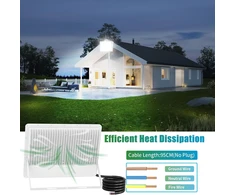 300w Led lauko prožektorius - 2 vnt. 30000lm lauko Led prožektorius su Led transformatoriumi ir vandeniui atspariu Ip67, 7000k šaltai balta šviesa, lauko apšvietimas gamyklai, kiemui, stadionui, garažui
