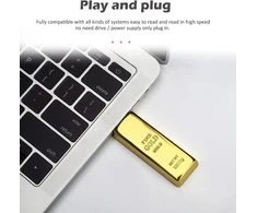 32 Gb Usb atmintinė "aukso strypas"