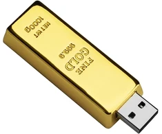 32 Gb Usb atmintinė "aukso strypas"