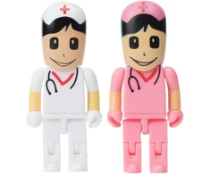 32 gb usb atmintinė nurse, 2 vnt., usb atmintinė, pendrive, usb atmintinė, silikoninės dovanos vaikams (32 gb, nurse x 2)