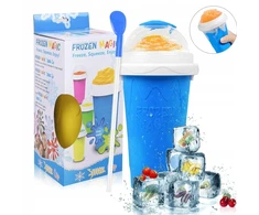 330ml puodelis ledams, granitas, šerbetams, slushy, šaldytiems gėrimams, mėlynas