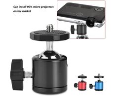 360° Aliuminio Trikojo Galvutė su 1/4" Sriegiu