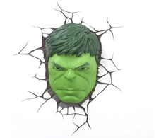 3d Light Fx Marvel Hulk 3d dekoratyvinis Led sieninis šviestuvas