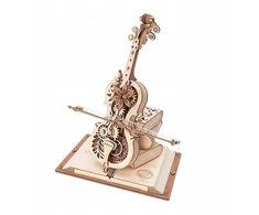 3d medinės dėlionės mechaninė muzikinė dėžutė magiškoji violončelė modelis