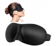 3d miego kaukė, akių raištis, blokuojantis 99% šviesos, reguliuojamas