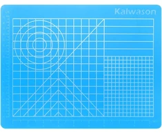 3d rašiklių silikoninis kilimėlis, 3d rašiklių priedas 27 x 21,5 cm permatomas mėlynas piešimo įrankis su pagrindiniais šablonais vaikams ir pradedantiesiems, dovanos vaikų dienai