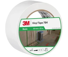 3m 764i Pvc Lipni Juosta 50mm x 33m Balta