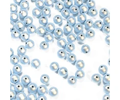 3M 90 vnt. 3d iliuzijos stebuklingų karoliukų rinkinys, 12 mm stebuklingi karoliukai, siuvinėjimui, akriliniai karoliukai papuošalų gamybai, gražūs apšvietime, „pasidaryk pats“ apyrankių ir vėrinių gamybai (violetiniai)