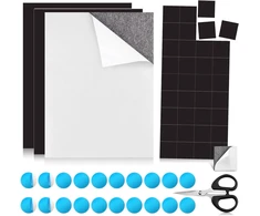 3M Magnetinė plėvelė A4, 3 vnt., 1 mm, lipni, su metalinėmis plokštelėmis